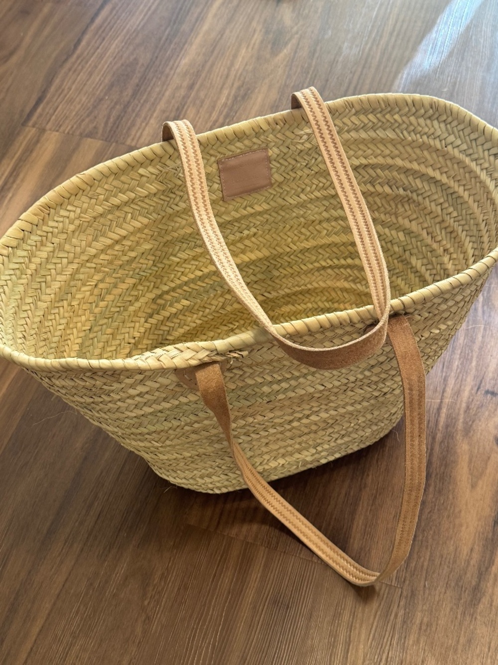 Large Rafia Straw Beach Vacation Bag
